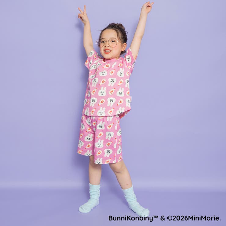 【WEB限定 BUNNI KONBINY】総柄ルームウェア | ブランシェス | 詳細画像14 