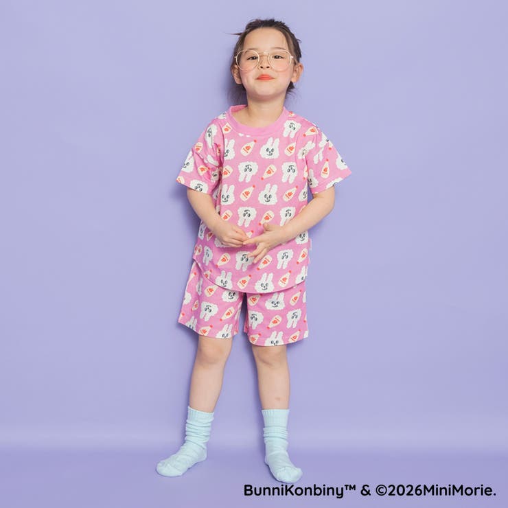 【WEB限定 BUNNI KONBINY】総柄ルームウェア | ブランシェス | 詳細画像15 