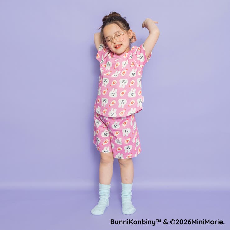 【WEB限定 BUNNI KONBINY】総柄ルームウェア | ブランシェス | 詳細画像16 