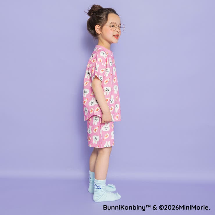 【WEB限定 BUNNI KONBINY】総柄ルームウェア | ブランシェス | 詳細画像18 