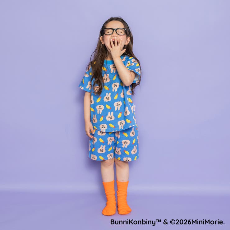 【WEB限定 BUNNI KONBINY】総柄ルームウェア | ブランシェス | 詳細画像4 