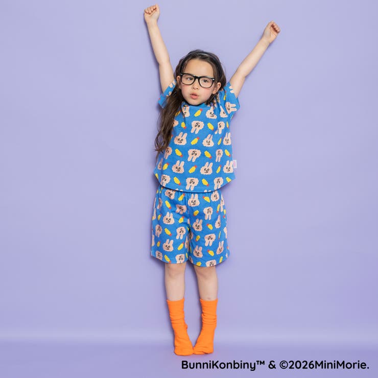 【WEB限定 BUNNI KONBINY】総柄ルームウェア | ブランシェス | 詳細画像5 