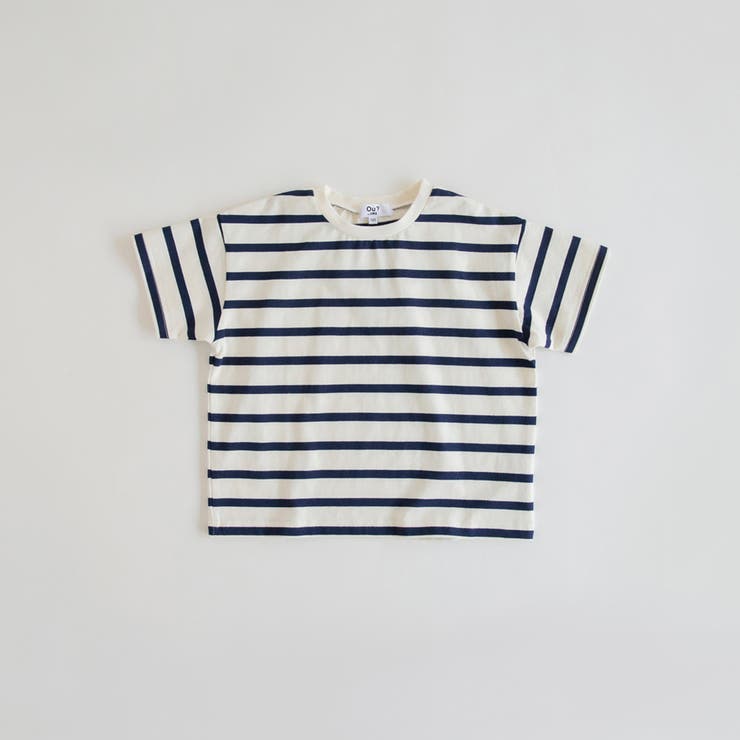 91:紺ボーダー | 【Ou? by EDWIN】ビッグシルエットTシャツ | ブランシェス