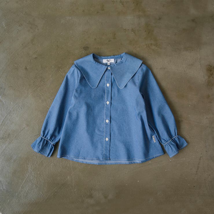 ブルー | 【Ou? by EDWIN】BIG衿ブラウス | ブランシェス