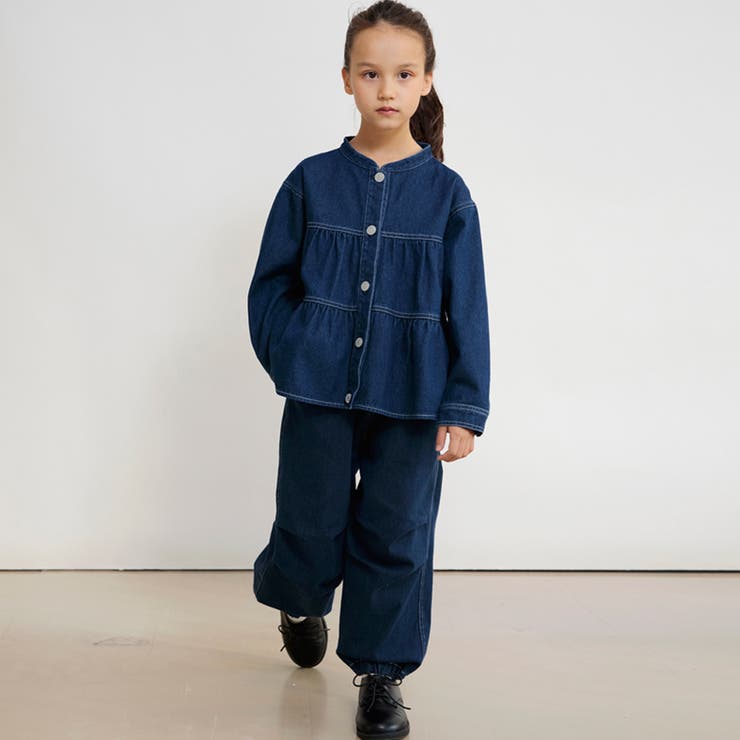 【Ou? by EDWIN】デニムパラシュートパンツ | ブランシェス | 詳細画像4 