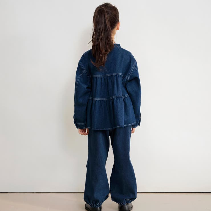 【Ou? by EDWIN】デニムパラシュートパンツ | ブランシェス | 詳細画像6 