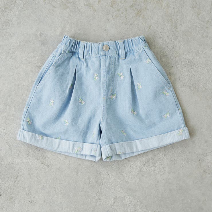 サックス | 【Ou? by EDWIN】デニムショートパンツ | ブランシェス