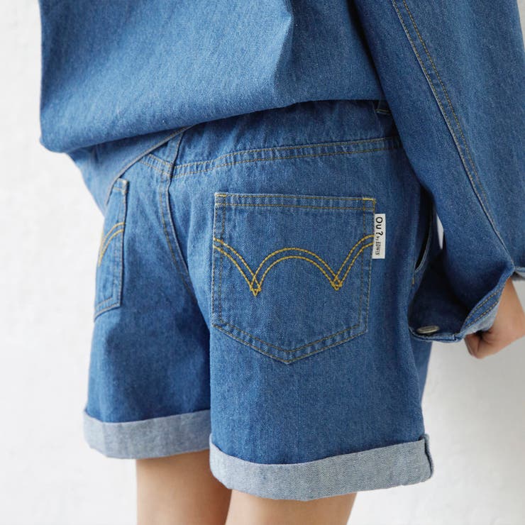 ブルー | 【Ou? by EDWIN】デニムショートパンツ | ブランシェス