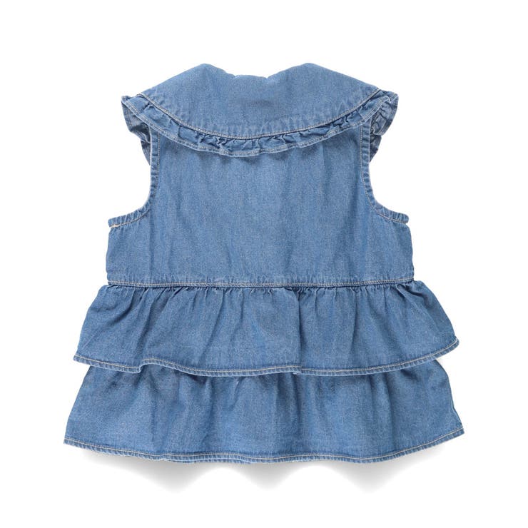 【Ou? by EDWIN】フリルデニムベスト 春 トップス | ブランシェス | 詳細画像12 