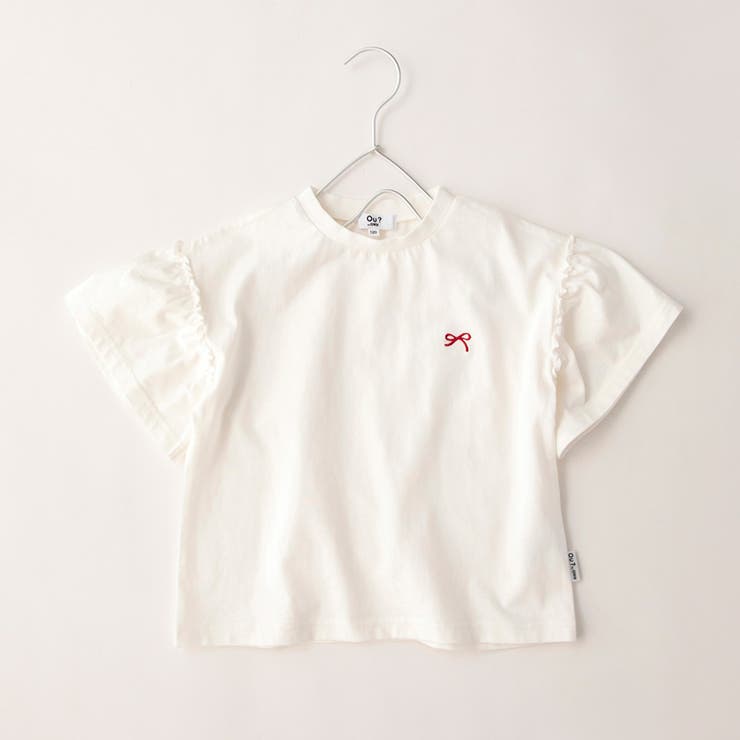 アイボリー | 【Ou? by EDWIN】袖切り替え半袖Tシャツ 春 トップス | ブランシェス