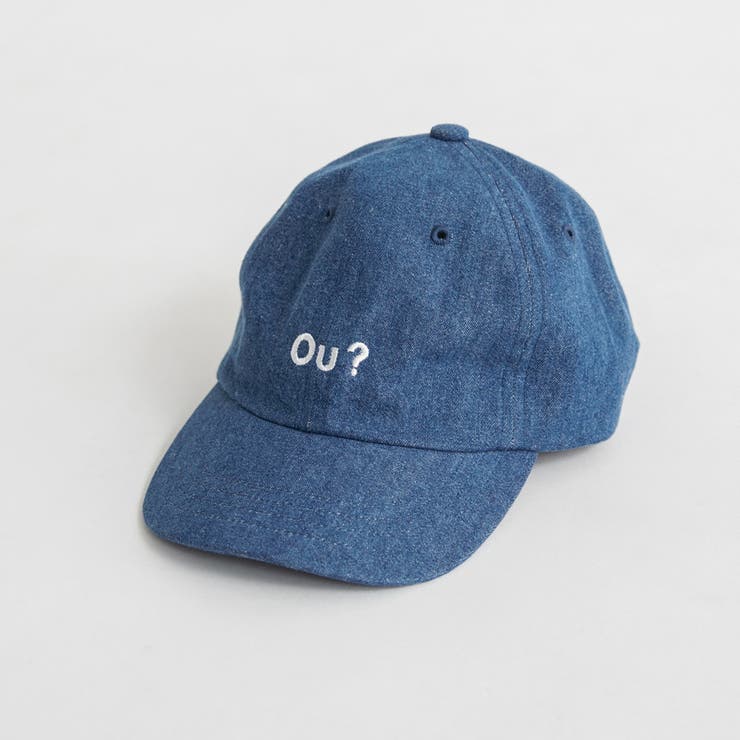 サックス | 【Ou? by EDWIN】Ou?ロゴ刺繍入りキャップ | ブランシェス