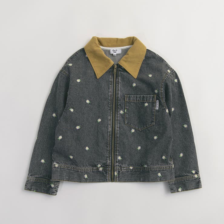 フラワー刺しゅうデニムジャケット デニム コラボ[品番