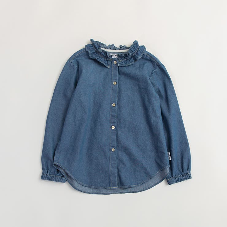 【Ou? by EDWIN】デニムブラウス/デニム/コラボ/150cm/女の子 | ブランシェス | 詳細画像2 