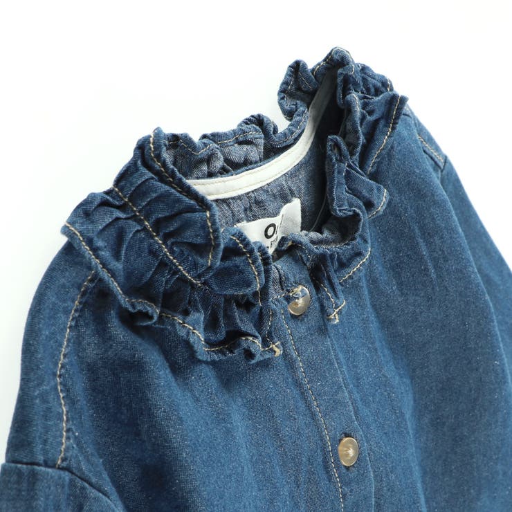 【Ou? by EDWIN】デニムブラウス/デニム/コラボ/150cm/女の子 | ブランシェス | 詳細画像4 