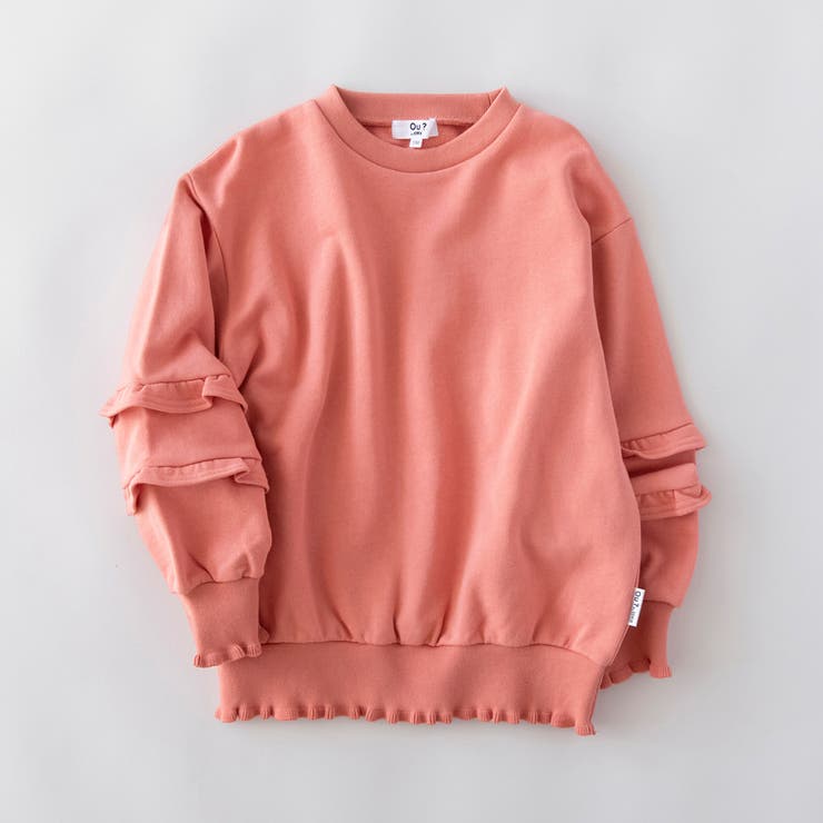 ピンク | 袖フリル トレーナー 150cm | ブランシェス