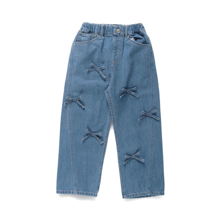 リボン付きデニム パンツ 女の子 | ブランシェス | 詳細画像2 