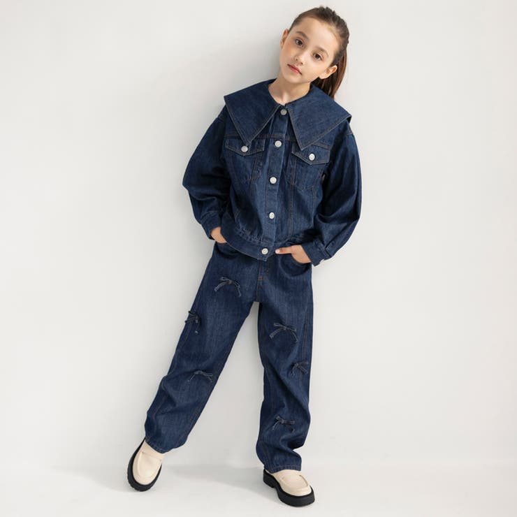 リボン付きデニム パンツ 女の子 | ブランシェス | 詳細画像21 