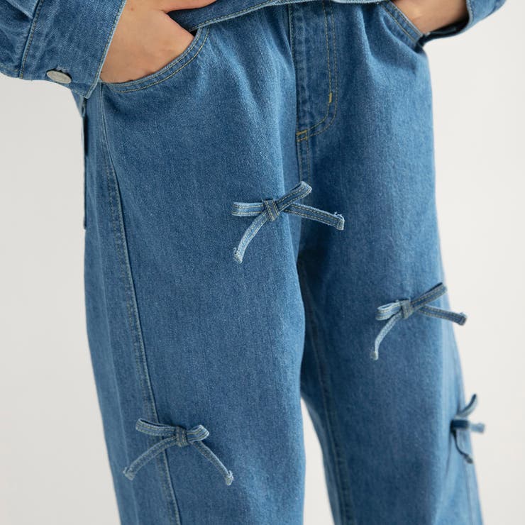 リボン付きデニム パンツ 女の子 | ブランシェス | 詳細画像7 