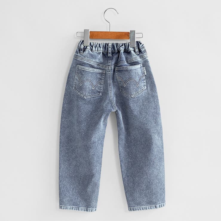 サックス | 裏起毛デニム パンツ キッズ | ブランシェス