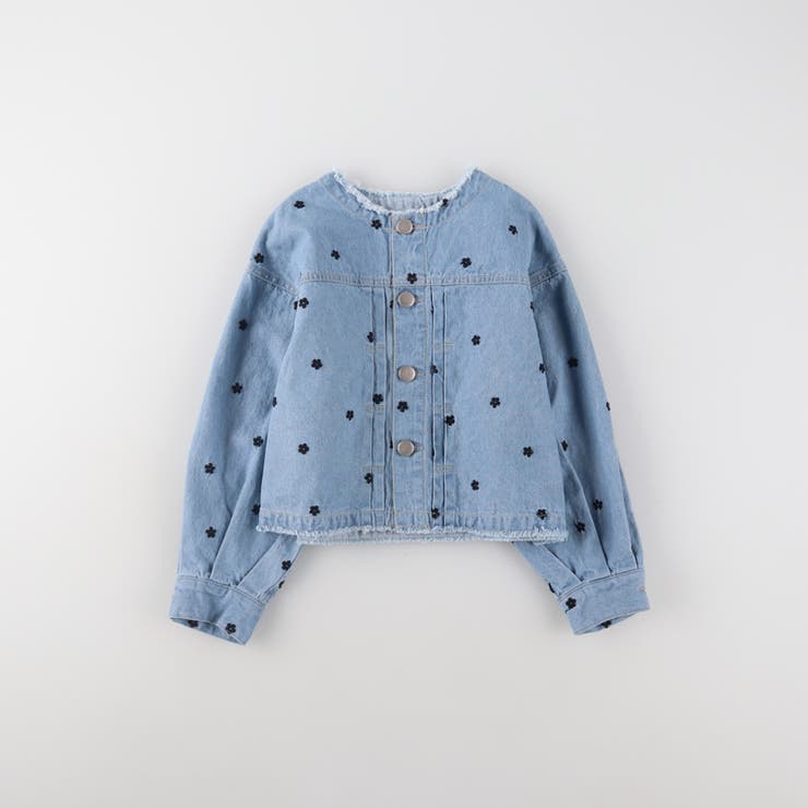 【Ou? by EDWIN】お花刺しゅうデニムジャケット | ブランシェス | 詳細画像2 