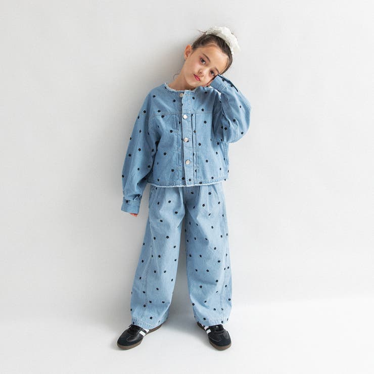 【Ou? by EDWIN】お花刺しゅうデニムジャケット | ブランシェス | 詳細画像4 