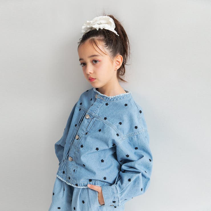 【Ou? by EDWIN】お花刺しゅうデニムジャケット | ブランシェス | 詳細画像6 