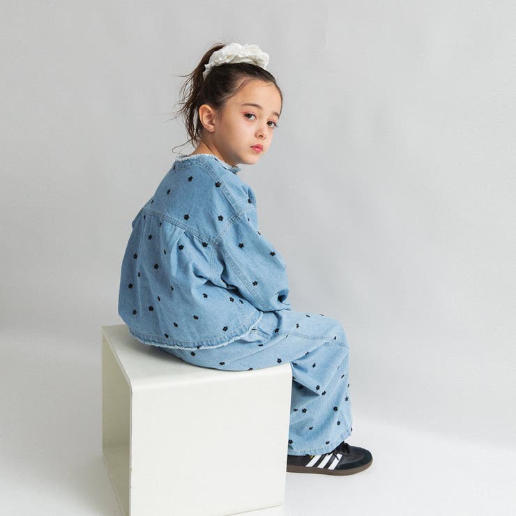 【Ou? by EDWIN】お花刺しゅうデニムジャケット | ブランシェス | 詳細画像7 