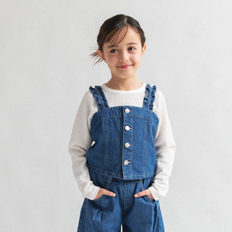 ブルー | 【Ou? by EDWIN】デニムビスチェ | ブランシェス