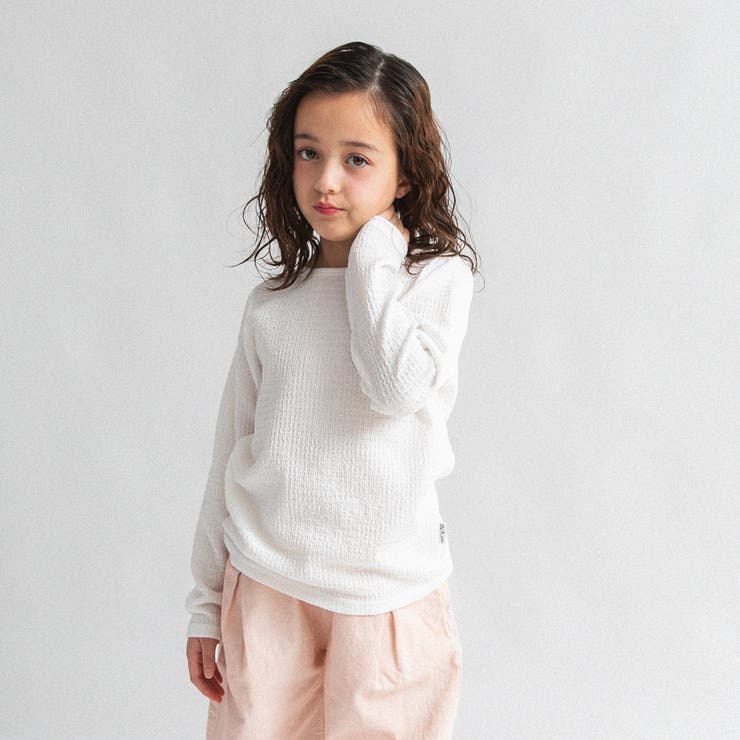 オフホワイト | 【Ou? by EDWIN】ぽこぽこ長袖Tシャツ | ブランシェス