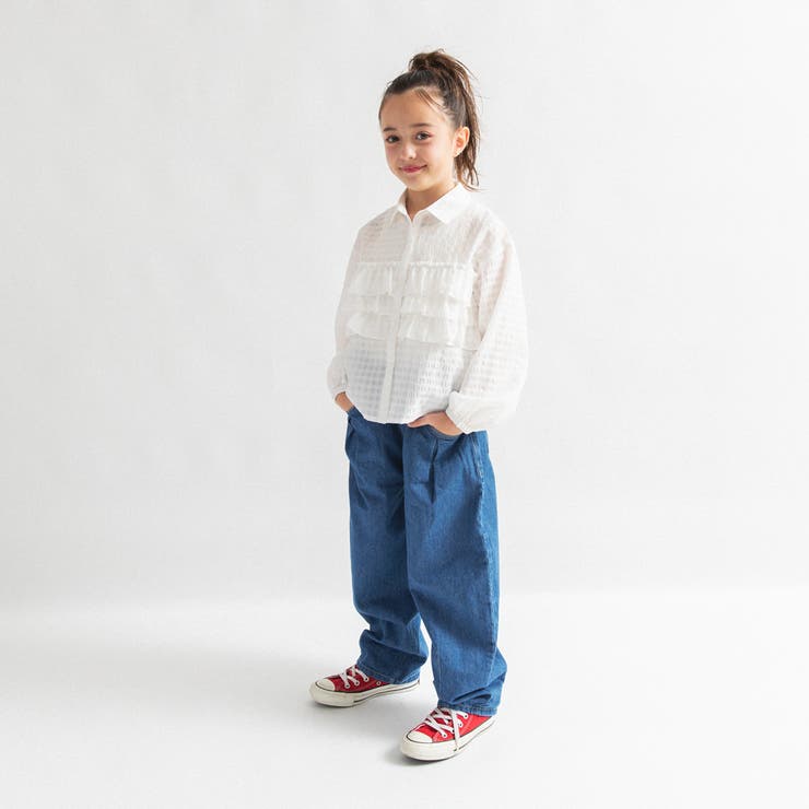 【Ou? by EDWIN】フリルブラウス | ブランシェス | 詳細画像3 