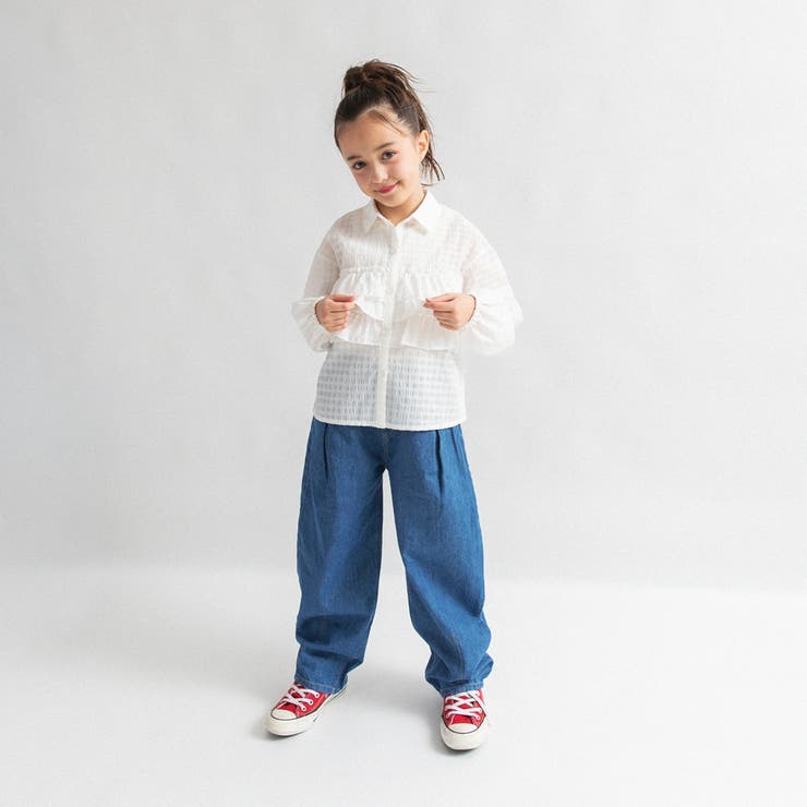 【Ou? by EDWIN】フリルブラウス | ブランシェス | 詳細画像5 