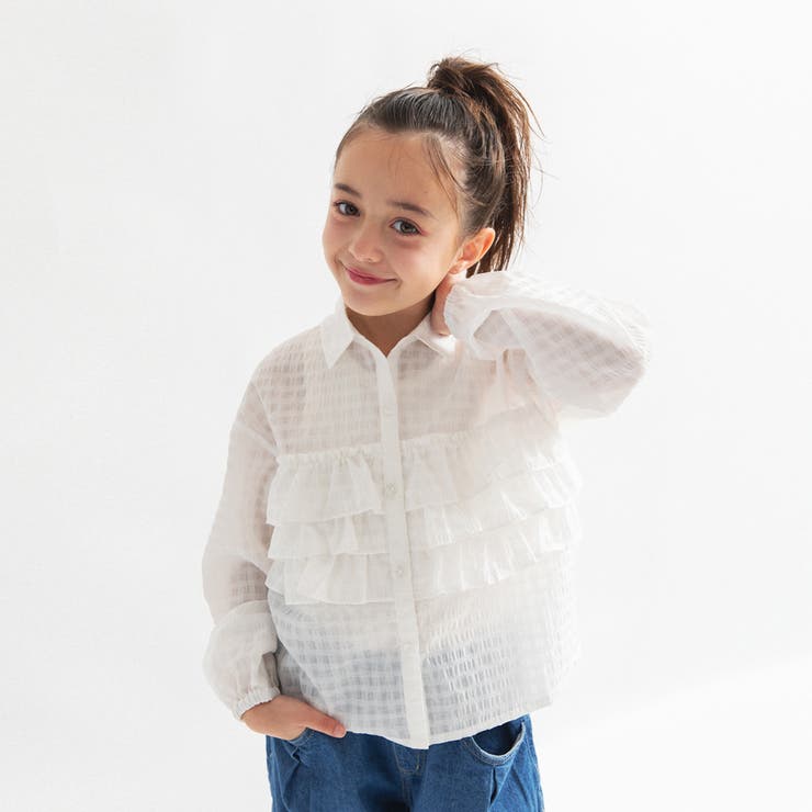 【Ou? by EDWIN】フリルブラウス | ブランシェス | 詳細画像9 