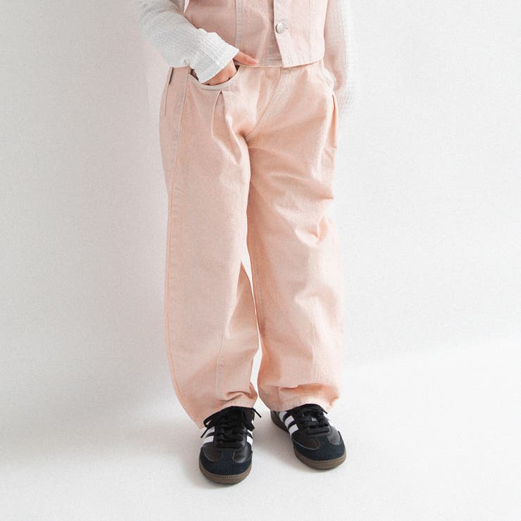 ピンク | 【Ou? by EDWIN】デニムタックパンツ | ブランシェス