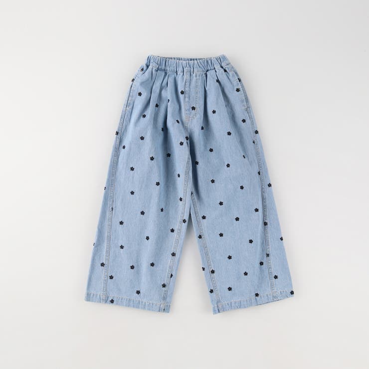 【Ou? by EDWIN】お花刺しゅうデニムパンツ | ブランシェス | 詳細画像2 