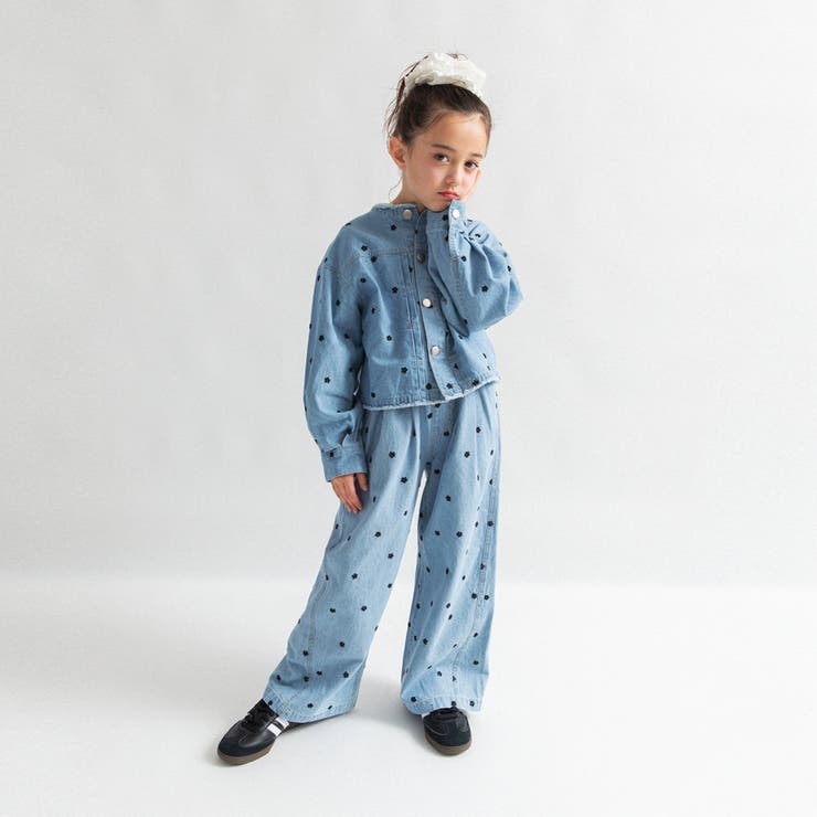 【Ou? by EDWIN】お花刺しゅうデニムパンツ | ブランシェス | 詳細画像4 