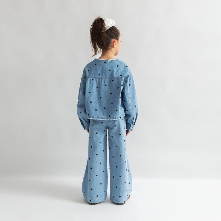 【Ou? by EDWIN】お花刺しゅうデニムパンツ | ブランシェス | 詳細画像6 