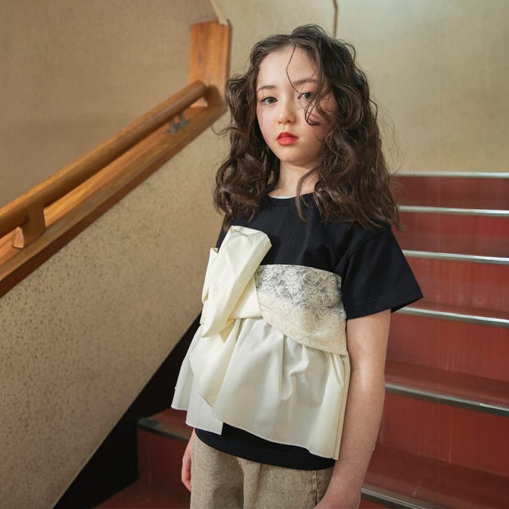 【Ou? by EDWIN】切替デザイン半袖Tシャツ | ブランシェス | 詳細画像1 