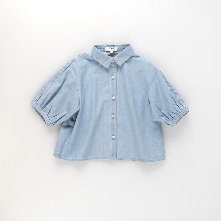 【Ou? by EDWIN】ショート丈デニムシャツ | ブランシェス | 詳細画像2 