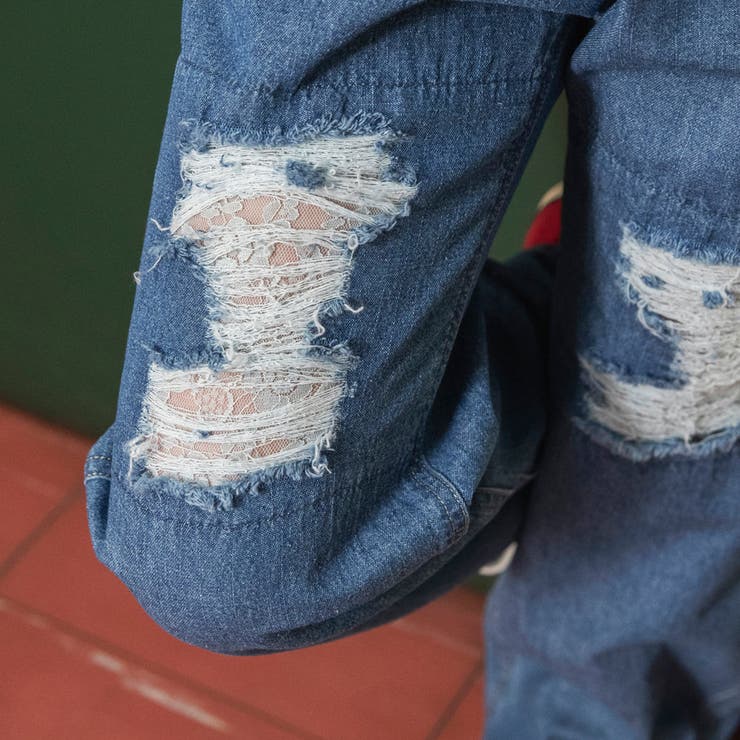 【Ou? by EDWIN】クラッシュレースデニムパンツ | ブランシェス | 詳細画像17 