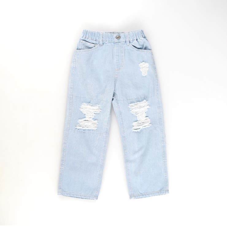 【Ou? by EDWIN】クラッシュレースデニムパンツ | ブランシェス | 詳細画像2 