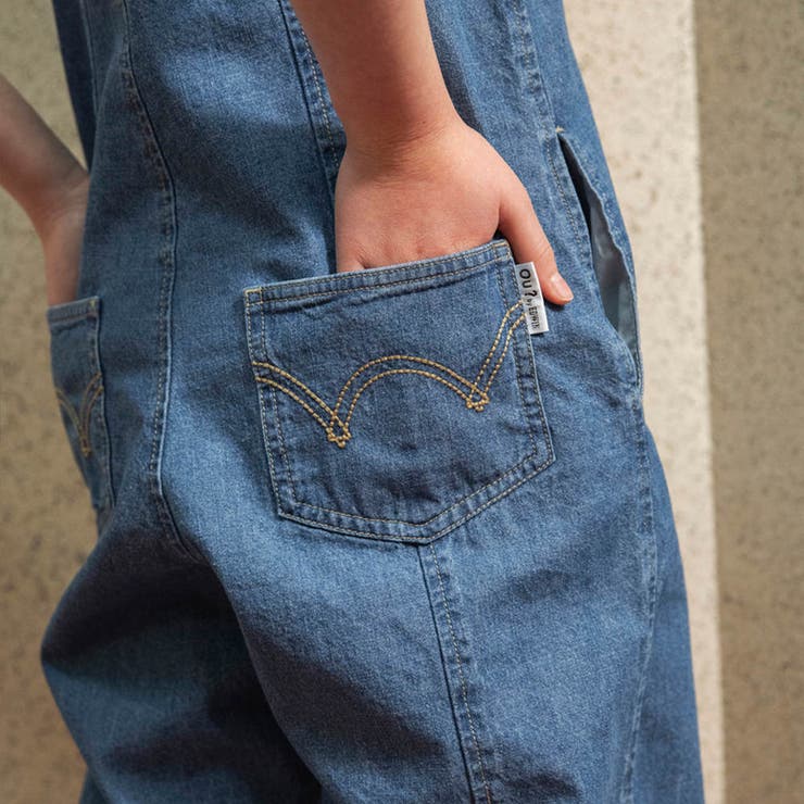 【Ou? by EDWIN】デニムサロペット | ブランシェス | 詳細画像17 