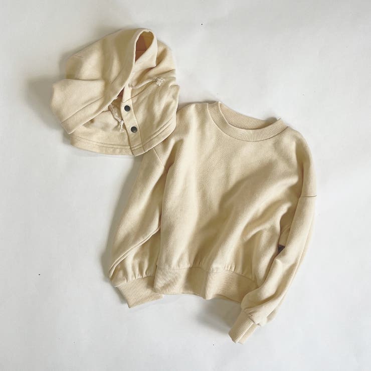 アイボリー | バラクラバつき 薄手トレーナー | ブランシェス