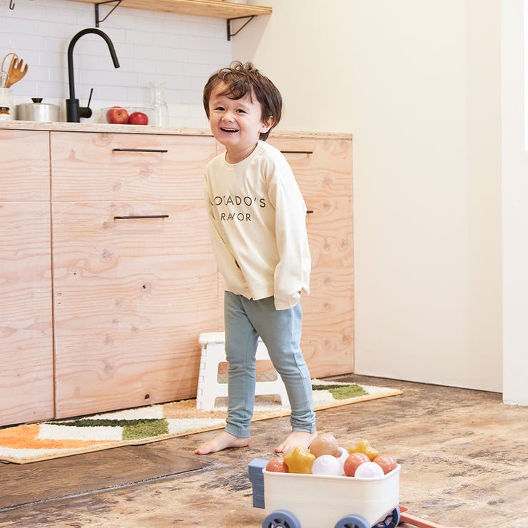 ブレックファースト フロントロゴプリント長袖Tシャツ | ブランシェス | 詳細画像5 