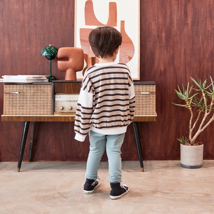 袖切替フロントポケット ボーダー長袖Tシャツ | ブランシェス | 詳細画像4 