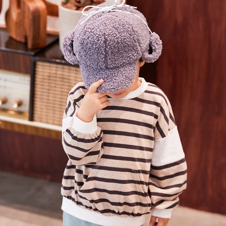 袖切替フロントポケット ボーダー長袖Tシャツ | ブランシェス | 詳細画像6 