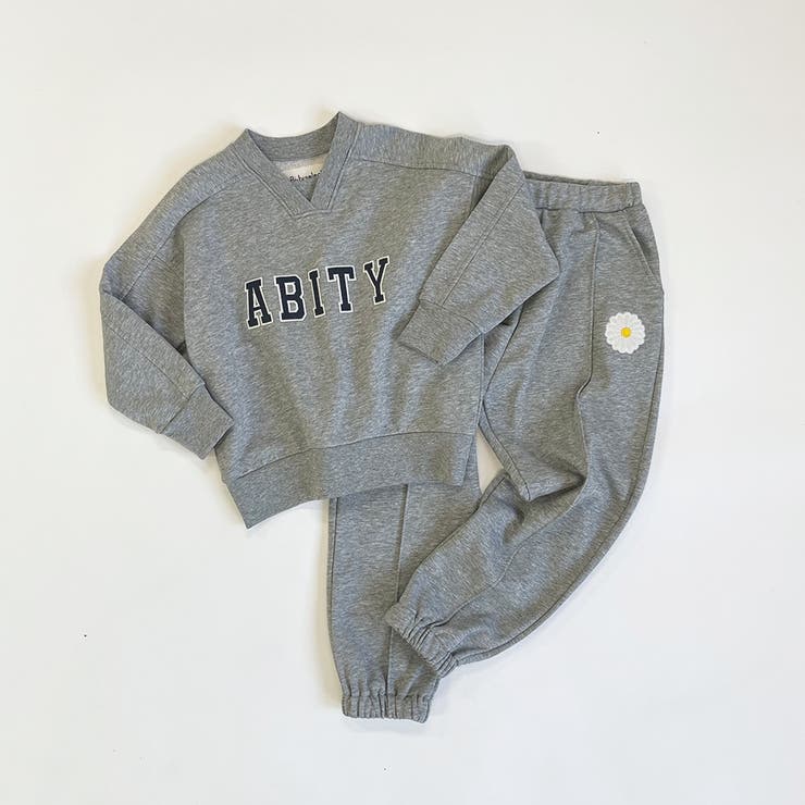 マーガレット刺しゅうワッペン センタープレススウェットパンツ | ブランシェス | 詳細画像5 