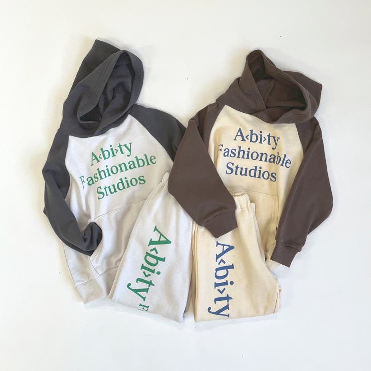 フロントポケット ロゴプリント ラグランフーディセットアップ | ブランシェス | 詳細画像3 