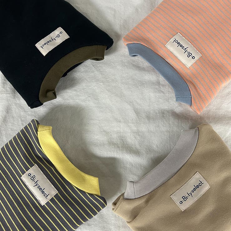 バイカラーバックネームつき 薄手モックネックトレーナー | ブランシェス | 詳細画像11 