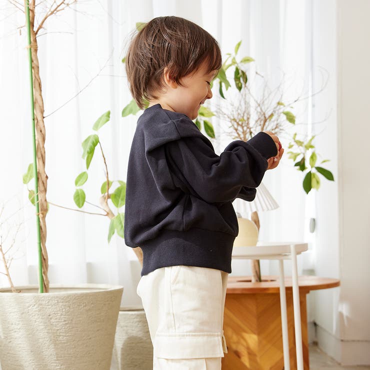 ワンポイント胸刺繍 パワショルトレーナー | ブランシェス | 詳細画像5 