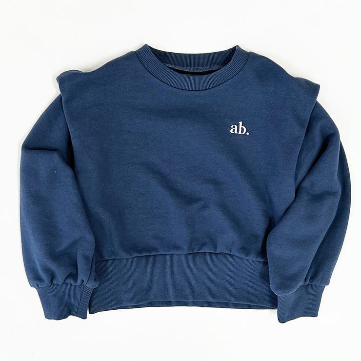 ネイビーブルー | ワンポイント胸刺繍 パワショルトレーナー | ブランシェス